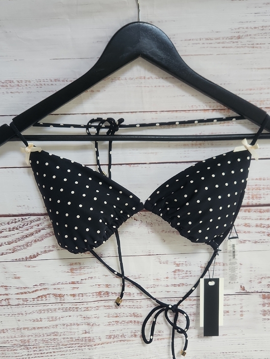 Steve Madden Other - Black Polka Dot Triangle Bikini Top